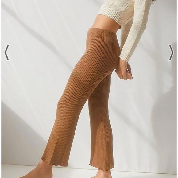 Opia Byron Bay Arlo Flared Pants - Cocoa - Size Medium - 100% cotton - Picture 1 of 5